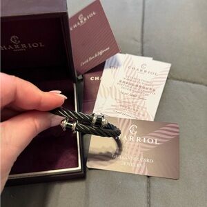 Charriol Twisted Black and Silver Bracelet